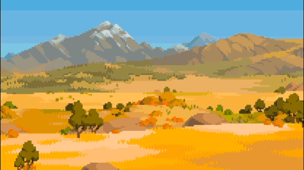 Gameplay do jogo ARCO, com exploração de diversos cenários sendo mostrados