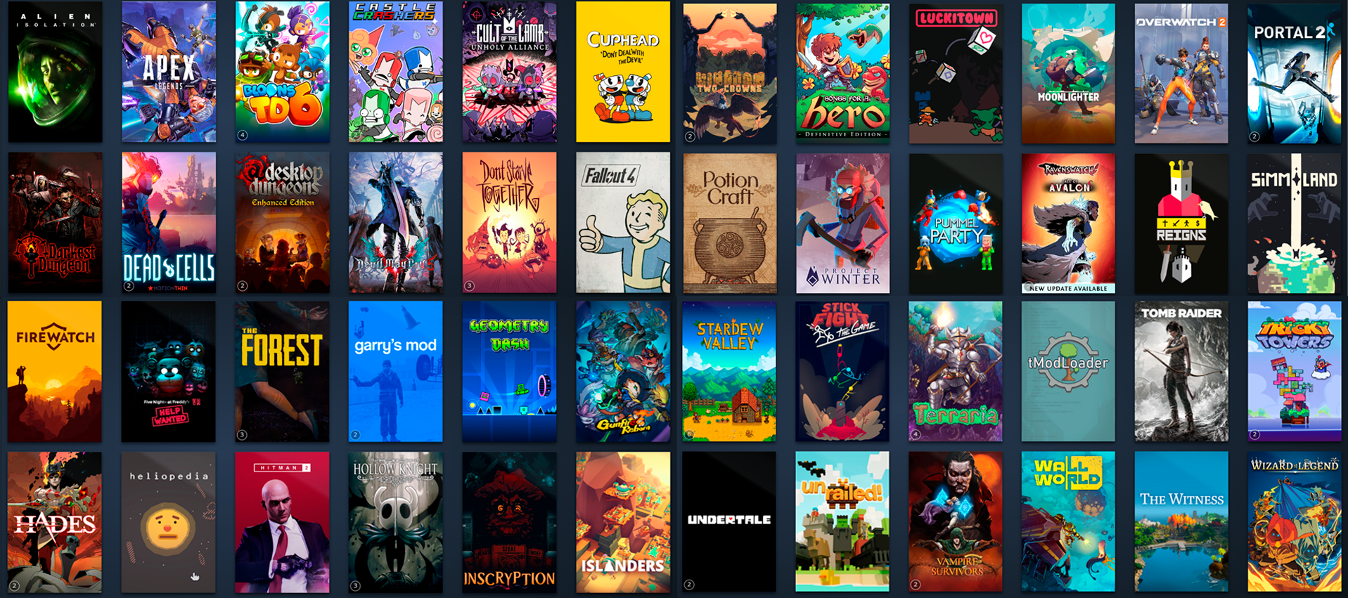 uma biblioteca virtual de jogos